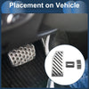 Ford Edge (2023) Silver Tone 3 x Automatic Foot Accelerator Pedal Covers