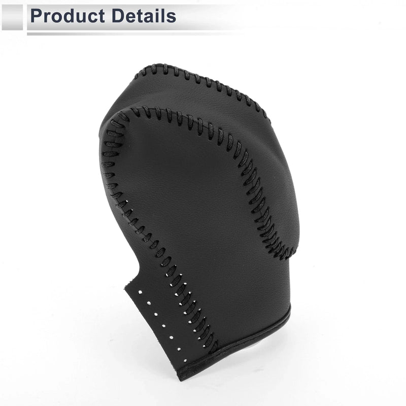 Ford Fusion Car Gear Shift Knob Cover Black Faux Leather (2013-2016)