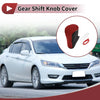 Honda Accord 2008-2012 Black Red Leather Car Gear Shift Knob Cover