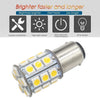 Marine Boat 2 x 27SMD BA15D Red LED Light Bulbs (1004, 1076, 1142)