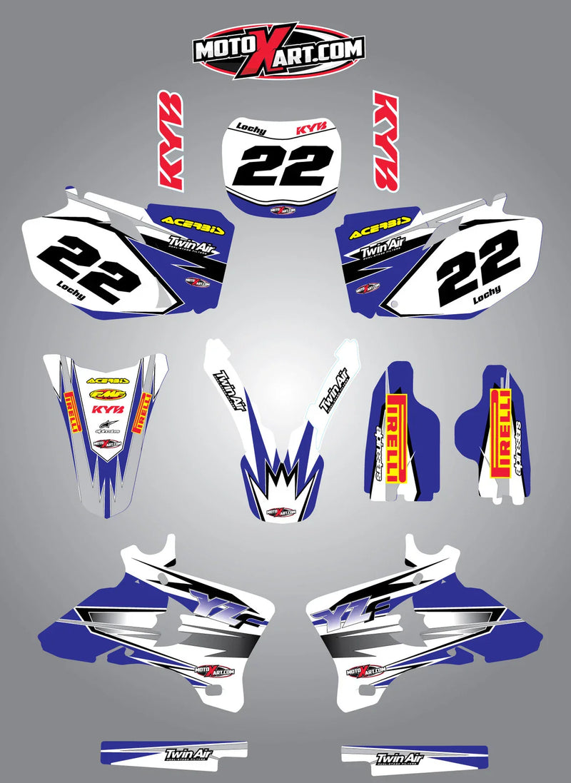 Yamaha YZF 450 SHOCKWAVE Full Graphics Kit (2003-2005)