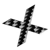 Car Badge Emblem - Window Door Wall Carbon Black Letter Decals (All Years)
