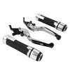 BMW R1200GS Silver Extendable Brake Clutch Levers & Handlebar Grips (2004-2012)