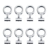 Boat RV Caravan 8 x Stainless Steel Awning Rail Stoppers Track Screws