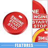 Ford Mustang (2015-2021) Red Engine Start Stop Ignition Button Cover
