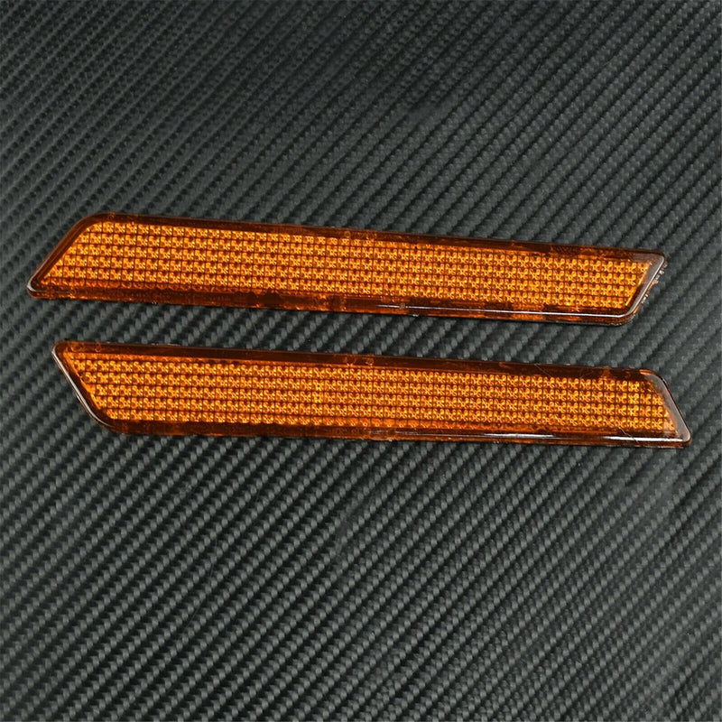 Harley Touring Road King Glide Orange Reflector Saddle Bag Latch Cover (2009-2023)