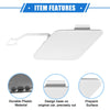 BMW 3 F30 White Rear Bumper Tow Hook Eye Hole Cover Cap (2012-2015)