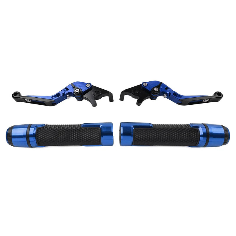 BMW F650GS Blue Extendable Brake Clutch Levers & Grips (2002-2007)