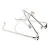 Harley Touring Chrome/Black Saddlebag Brackets (2009-2013)