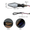 Motorcycle 4pcs / Motorcycle Turn Signal Lights Blue Amber LED 12V Transparent Shell