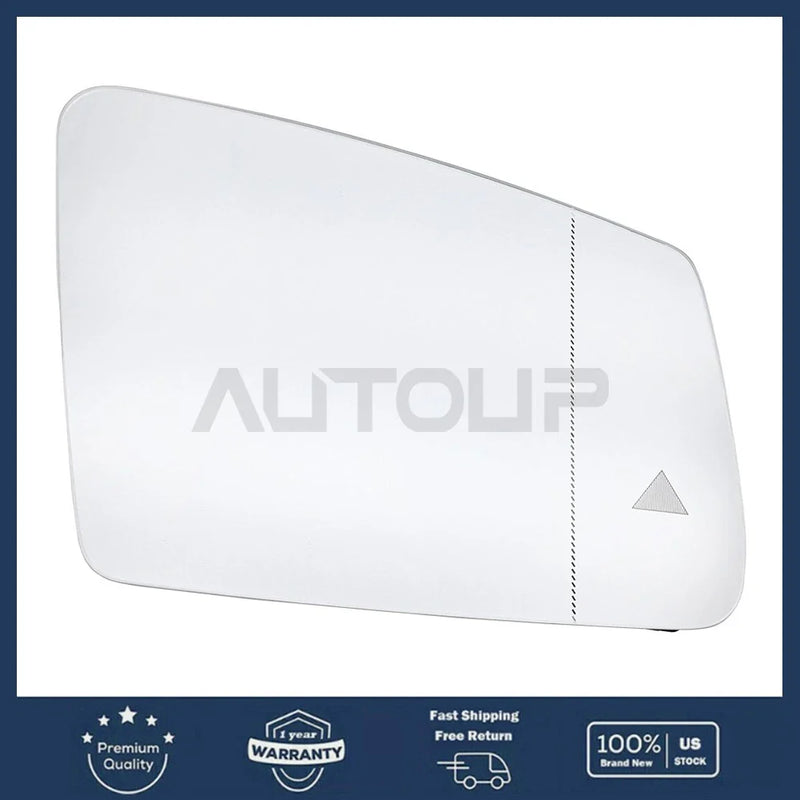 Benz E250 E350 E400 E550 Right Side Mirror Glass Heat W/ Blind Spot