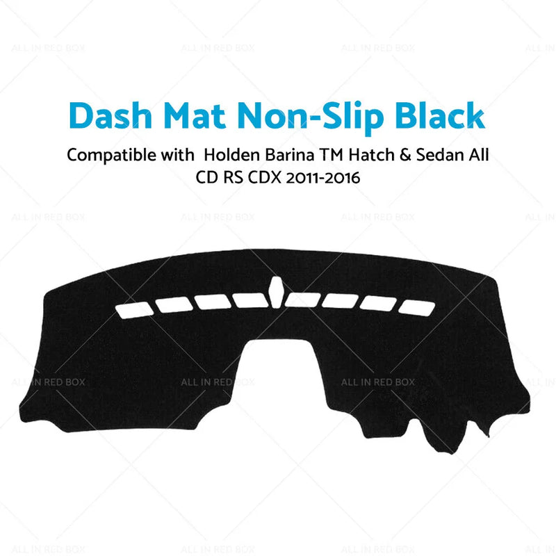 Holden Barina TM Hatch & Sedan 2011-2016 Black Dash Mat