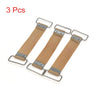 Motorcycle 3 x Brown Bettery Fixed Holder Rubber Strap Band Bandge