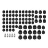 Harley Touring Road King Street Glide 75X Black Engine Bolt Caps (2007-2016)