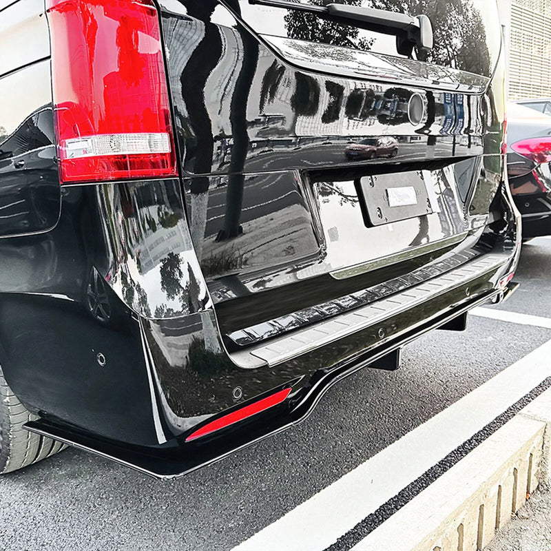 Mercedes Benz V Class V260 W447 Rear Bumper Diffuser Lip Kit (19-23)