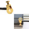 2 x Pure Brass Battery Terminal Top Post Wire End
