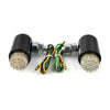 Motorcycle Cruiser Custom Black Brake Running Turn Signal Tail Light