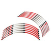 Kawasaki Ninja 1000 250 300 17" Rim Stripes Wheel Tape Decals Red (2011-2023)