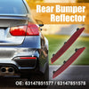 BMW Pair Rear Bumper Reflector Strip Cover Left Right Side