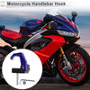 Motorcycle Square Fingerprint Motorcycle Hanging Hook 1 x Blue Black 42mm