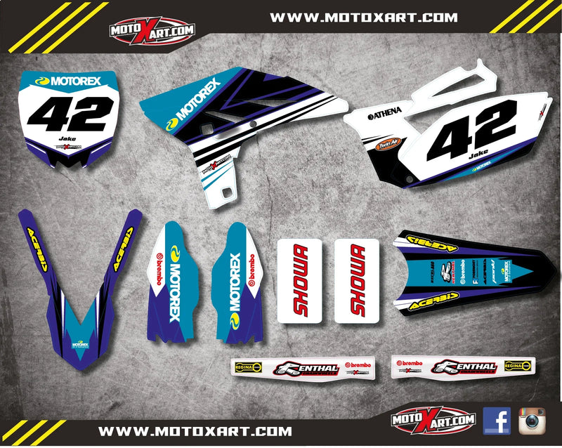 Yamaha YZF 250 (2010-2013) - STRIKE STYLE Stickers Custom Graphic Kit