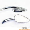 Honda Shadow Spirit VT750 Chrome Skull Rear View Mirrors (2001-2007)