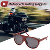 Motorcycle Riding Goggles Deep Gray Lens Wine Red Frame Tri-acetel Cellulose