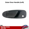 Exterior Door Handles Left Fits Honda Civic EG 2D 4D SED Hatchback 1992-95 D06