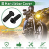 Motorcycle TPU Black Scale Pattern 25mm Hand Grips Cover Kit