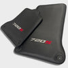 McLaren 720S Black Carbon Fiber Leather Floor Mats Set (2017-2023)