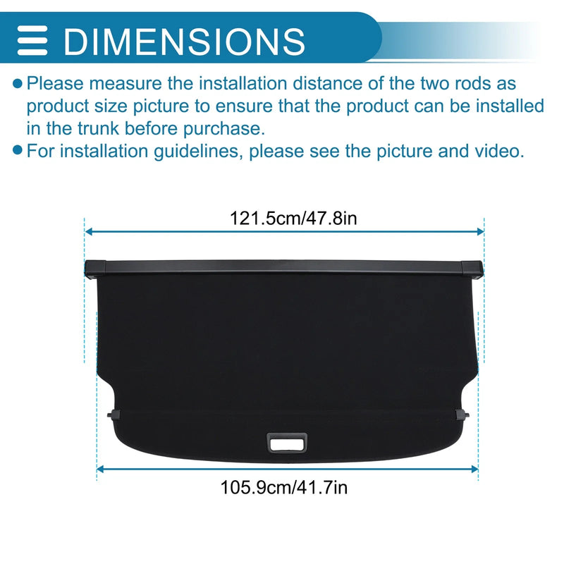 Ford Bronco Sport (2021-2025) Rear Trunk Shelf Retractable Cargo Cover