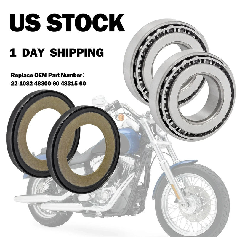 Harley Softail 1984-1999, FXR 1982-1994 Steering Stem Bearings Seals
