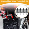 Motorcycle License Plate Screws Cover / 45mm / Titanium Tone 4 Pcs