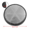 2 x 56mm White Universal Round Reflective Self-Adhesive Reflector