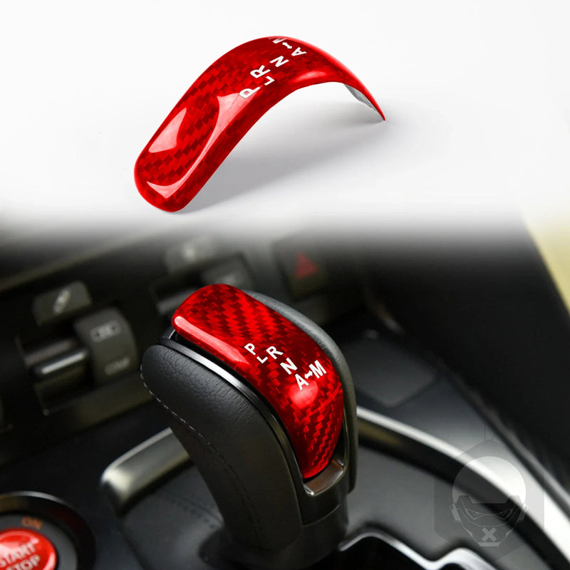Nissan GTR R35 (2017-2022) Red 1x Gear Shift Knob Cover Trim