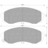 Front Disc Brake Pad Set Kia Carnival (2006-2010)