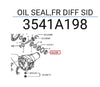L200 Triton 2.4 2.5 Diesel 4WD Front Diff Side Oil Seal (2015-2022)