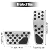 Dodge & Chrysler Silver Tone Brake & Gas Pedal Covers Kit
