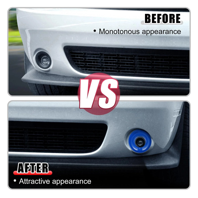 Dodge Challenger (2015-2020) Blue Car ABS Front Foglights Covers Trim