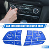 Toyota Highlander (2020-2022) Blue 13pcs Steering Wheel Button Covers