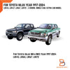 Toyota Hilux LN167 LN147 Silver Fender Flare Wheel Arch (1997-2005)