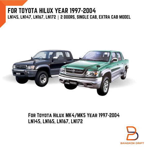 Toyota Hilux LN167 LN147 Silver Fender Flare Wheel Arch (1997-2005)