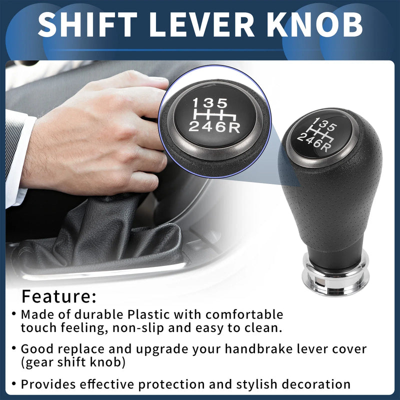 Honda CR-V 2006-2011 Plastic Black Silver Tone 6 Speed Gear Shift Knob