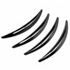Car Fender Flares 4 x Glossy Black Wheel Eyebrow Arch Trim