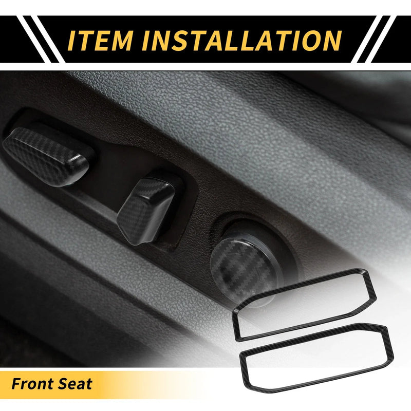 Toyota Tundra 1 Set Carbon Fiber Seat Adjustment Button Panel (2022–2024)