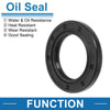Oil Seal Rotary Shaft Seal Nitrile Rubber 25x40x5mm Black 5 Pcs