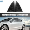 Tesla Model 3 1 Pair Rear Side Window Louvers Vent Shades (2017-2022)