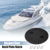 Boat - Marine Inspection Cover Black 8" Deck Plate Hatch