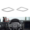 Volvo XC40 Matte Silver A-Pillar Speaker Covers (2018-2020)