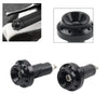 Black Motorcycle 7/8'' 1'' Handlebar Grips & End Cap Plug